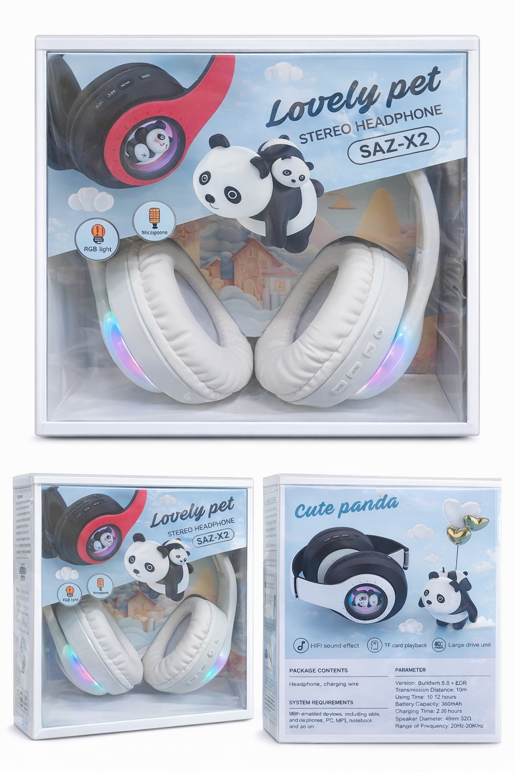 Panda LED Wireless Headphone – SAZ-X2 | 50% OFF