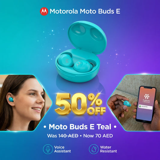 Motorola Moto Buds E – Premium Wireless Earbuds | 20Hr Battery