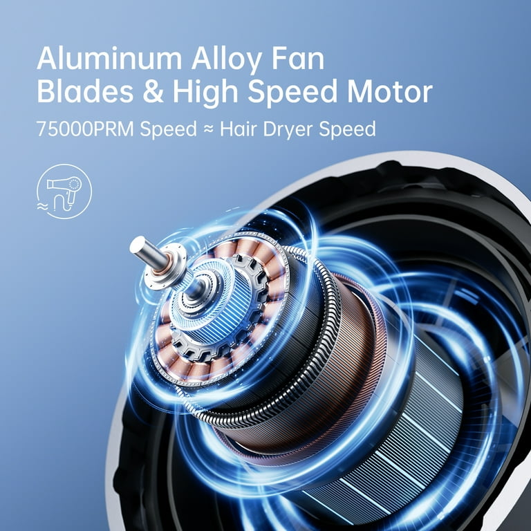 Handheld Charging Fan – 100-Speed LED Turbo Fan