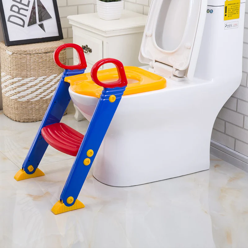 Children Toilet Ladder – Foldable Potty Training Seat with Steps