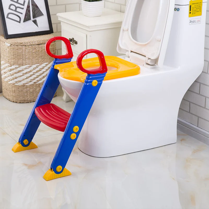 Children Toilet Ladder – Foldable Potty Training Seat with Steps