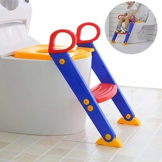 Children Toilet Ladder – Foldable Potty Training Seat with Steps