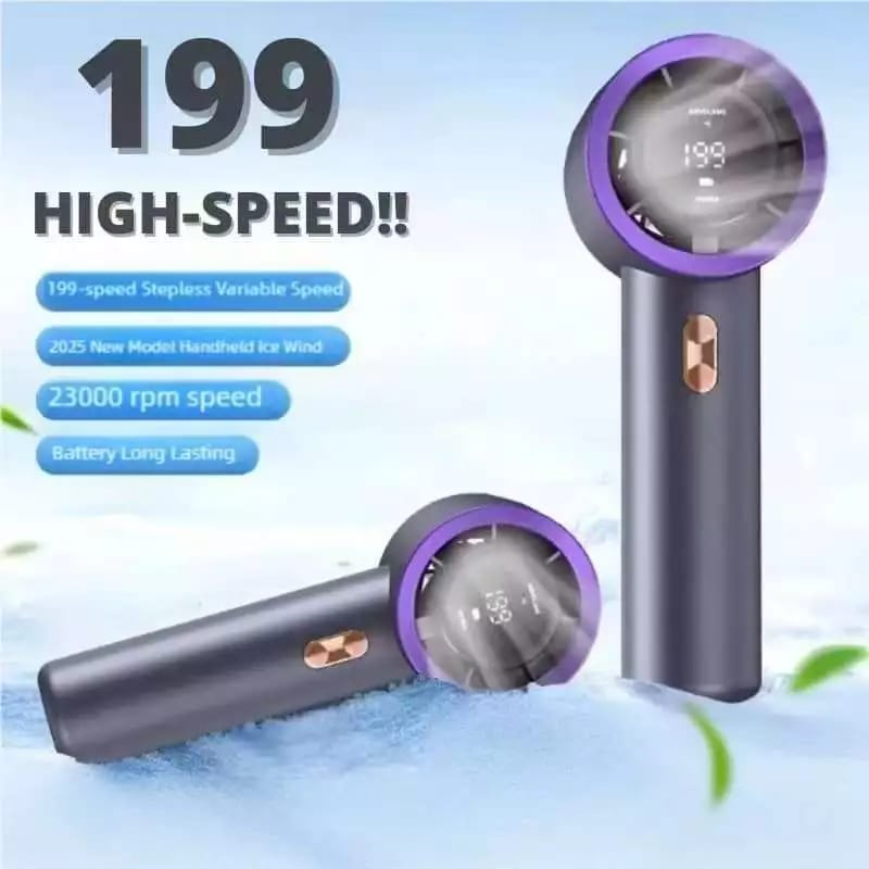 T-11 Ultra High-Speed Handheld Fan | 199 Turbo Speed Modes