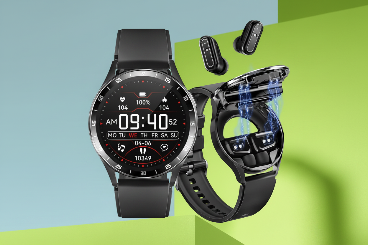 X10 Ultra - Green Background + Black Watch